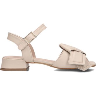 Stefano Lauran Schoenen, Dames, Wit, 38 EU, Leer, Witte elegante sandalen met blokhak