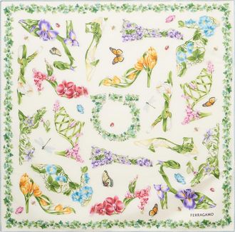 Ferragamo Floral silk scarf