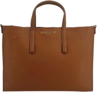 Ermanno Scervino Tassen, Dames, Bruin, ONE Size, Leer, Grote Tote Bag Tiara
