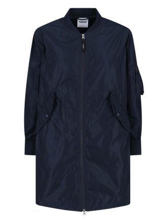 Aspesi Technical Zip-Up Coat - Navy Blue