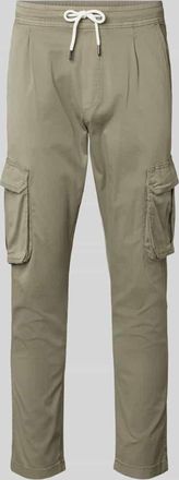 Lindbergh Lindbergh Cargohose mit elastischem Bund in Khaki, Größe XXL
