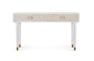 Giner&Colomer Consola de madera de mango 140 cm estilo mediterr&aacute;neo moderno