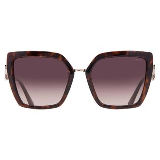 Guess Brown Gradient Butterfly Ladies Sunglasses GF00039 52F 55
