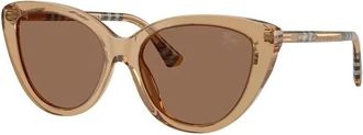 Burberry Zonnebrillen - Dames - Zonnebrillen - Bruin - 55 MM - Accessoires