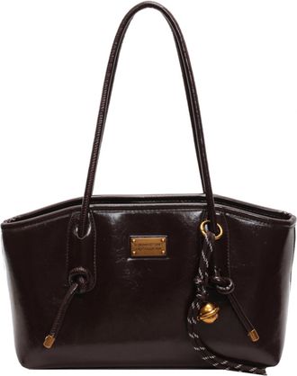 Generic PU Leather Shoulder Bag Large Bag Fashion Tote Bags for Women (Coffee) (Coffee)