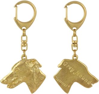 OEM Llavero De Perro Ba&ntilde;ado En Oro, Decoraci&oacute;n De Bolsos, Accesorio De Lujo De Art-dog