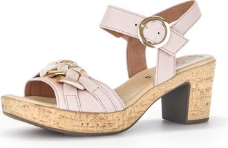 Gabor Womens Sandals, Ladies Strappy Sandals, Summer Shoe, Summer Sandal, Heel, Red Rouge, 38.5 EU / 5.5 UK