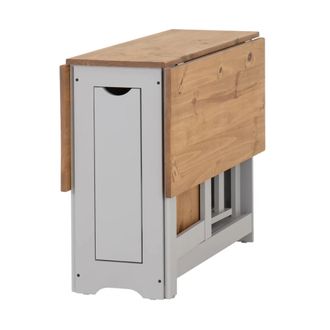 Seconique SANTOS BUTTERFLY DINING SET (X4 CHAIRS) - GREY SLATE/DISTRESSED WAXED PINE - SECONIQUE | TJ Hughes