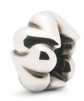Trollbeads Womens Organic Hearts Bead Charm In Silver