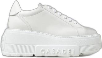 Casadei Nexus Platform Sneakers - Dames - Sneakers - Wit - 40 EU - Leer - Schoenen