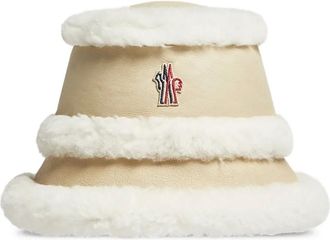 Moncler Cappello bucket con finiture in shearling - Toni neutri