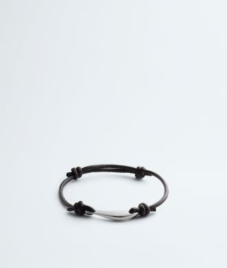 Bottega Veneta Sardine Leather Bracelet - Brown - Women - S