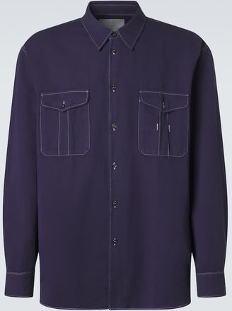 STUDIO NICHOLSON Louro cotton and linen shirt