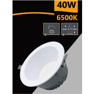 Trade Shop Trade Shop - Foco Led Smd Redondo Empotrable 40 W 4000 Lm Luz Blanca 6500k 4000k Gl-ag40