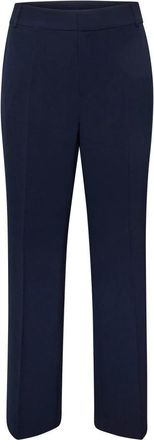 MY ESSENTIAL WARDROBE Tailored Pant Baritone Blue Stijlvolle Broek - Dames - Straight fit broeken - Blauw - XL - Polyester - Broeken