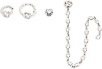 Gucci 2010s Interlocking G nail piercings - Silver