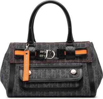 Dior Pre-owned Dior Diorissimo Trotter Denim Flight Handle Bag Ladies WE7G70FKOPZK0TOK