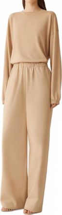 Fabiana Filippi Wide Leg Pant In Beige