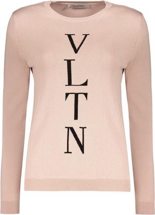 Valentino WomenS Light Pink Cotton Sweater, Size 40