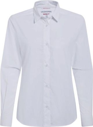 Craghoppers Nosiife Alma L/S Shirt Bluse f&uuml;r Damen | wei&szlig;/grau