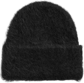 Toteme Accessoires, Dames, Zwart, ONE Size, Alpaca Knit Beanie