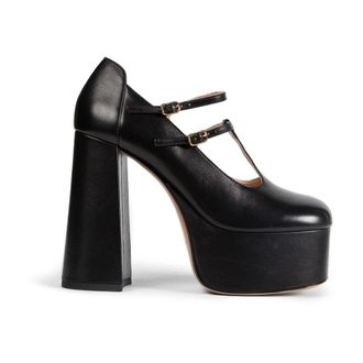 Chlo&eacute; Pumps, female, Black, Size: 10 US Loti Leather Mary Jane Pumps