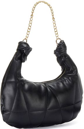 Vivance Handtasche VIVANCE Schultertasche, Damen, Gr. B/H/T: 40cm x 20cm, schwarz, Lederimitat, unifarben, Taschen Handtasche, mit modischer Steppung, Minibag