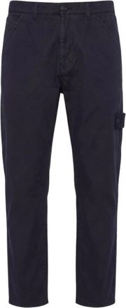 Stone Island Regular-fit Chino Broek - Heren - Chinos - Blauw - W31 - Katoen - Broeken