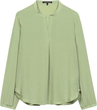 Luisa Cerano Dames, Blouses & Shirts, Groen, Maat: 2XL Zijde