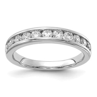 Diamond2Deal 14k Gold Lab Grown Diamond Wedding Band Ring 3/4Ct Clarity- VS Color- D-E