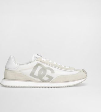 Dolce & Gabbana Mixed-material Dg Cushion Sneakers - Man Sneakers White 43.5