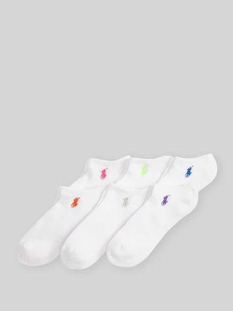 Polo Ralph Lauren Sneakersocken aus Baumwoll-Mix im 6er-Pack in Weiss, Gr&ouml;&szlig;e 36-42
