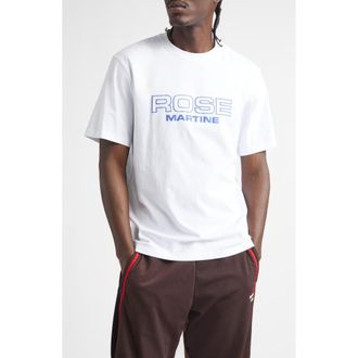 Martine Rose Classic Logo Graphic T-Shirt in White at Nordstrom, Size X-Large