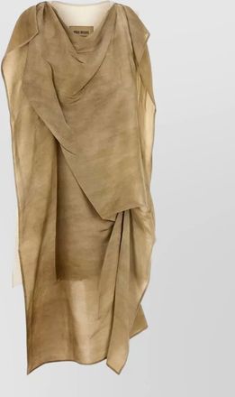 Uma Wang taylor stretch canvas top asymmetric hem