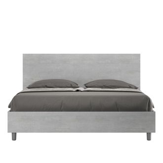 ITYhome Ityhome - Letto Matrimoniale - New Egos - Dimensione Rete: 160x200 - Colore: Cemento - Tipologia Letto: Alzata Doppia