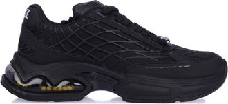 Mallet Footwear Womens x Smiley Neptune Trainers in Black Leather - Size UK 4