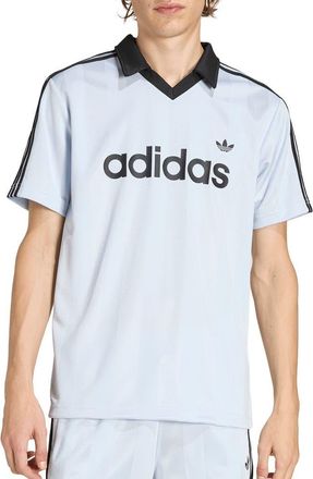 adidas Logo Jacquard Jersey in Crystal Sky at Nordstrom, Size Xx-Large