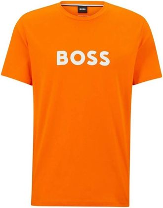 HUGO BOSS T-Shirt Rn - Heren - T-shirts - Oranje - S - Tops