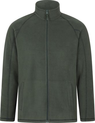 Mountain Warehouse Heren Ashbourne fleecejas met volledige rits (Kaki Groen)