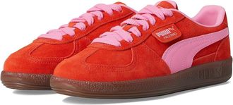 Puma Palermo Shoes Womens Boots Fierce Red/Poison Pink : 7.5 B - Medium, Leather/Textile