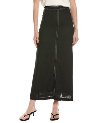 Vince Camuto Linen-Blend Maxi Skirt