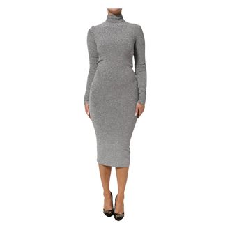 Dolce & Gabbana Vestido Tubinho Manga Longa - Dresses - Mujer - Gris - S