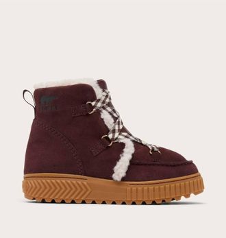 Sorel Womens Ona Ave Alpine Waterproof Boot In Redwood/gum