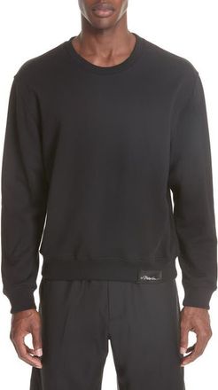 3.1 Phillip Lim Crewneck Sweatshirt in Black at Nordstrom, Size Medium