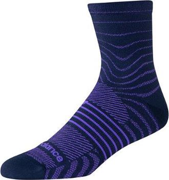 New Balance Unisex Pro Run QTR Socks 1 Pair in Blue Nylon, size X-Large