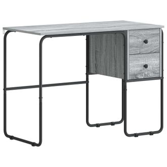 vidaXL Escritorio Con Almacenamiento Sonoma Gris 100 X 50 X 75 Cm Vidaxl