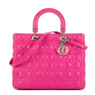 Dior Pre-owned Womens Lady Large Shoulder Bag - Red - One Size
