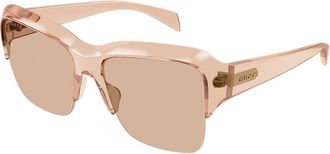 Gucci GG2024S 003 Womens Sunglasses Brown Size 57 - Free RX Lenses - Free RX Lenses