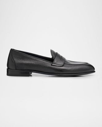 Brioni Men & apos;s Appia Deerskin Penny Loafers