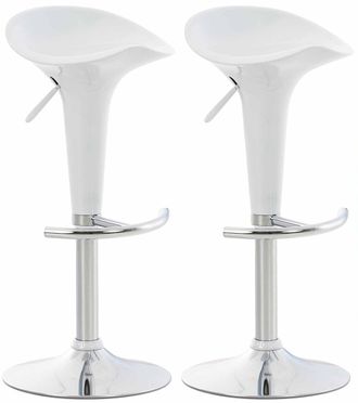 Clp Clp - Set De 2 Taburetes Saddle Blanco